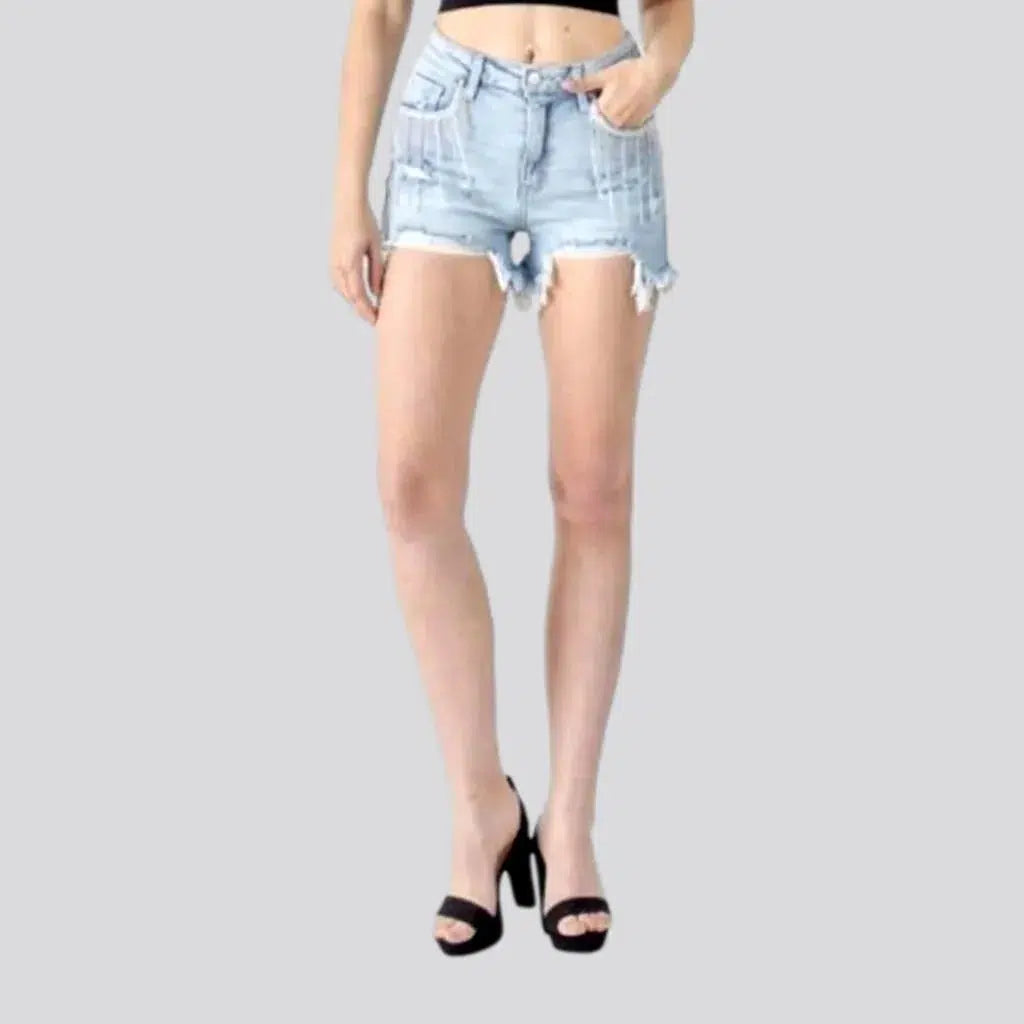 Minimal Vibe Effortless Street Chic Y2k wide-leg women's jean shorts
