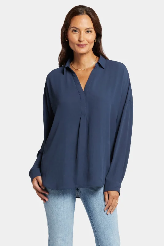 Becky Blouse - Oxford Navy