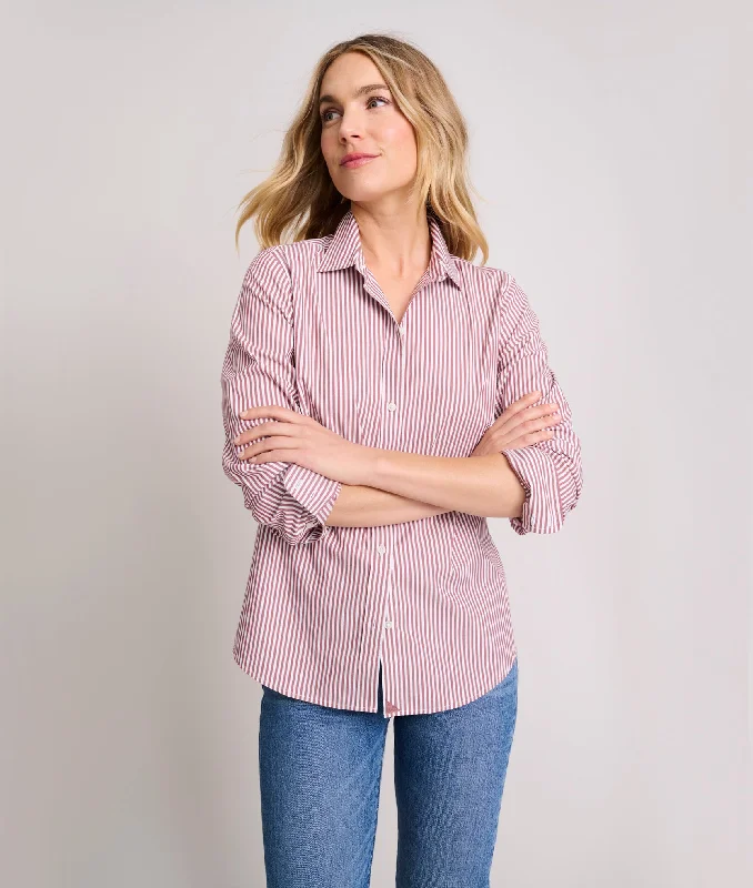 Wrinkle-Free Stretch Cotton Bella Shirt