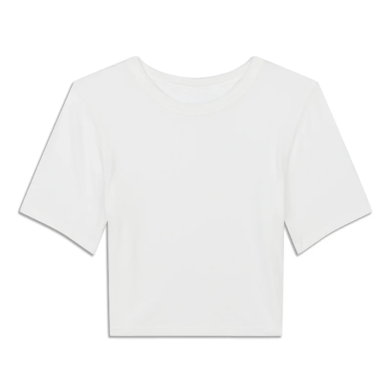 Hold Tight Straight-Hem Cropped T-Shirt - Resale