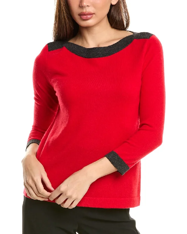 InCashmere Boatneck Cashmere Sweater