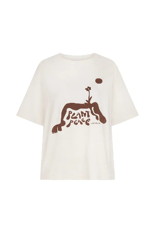 PLANT PEACE TEE - CREAM