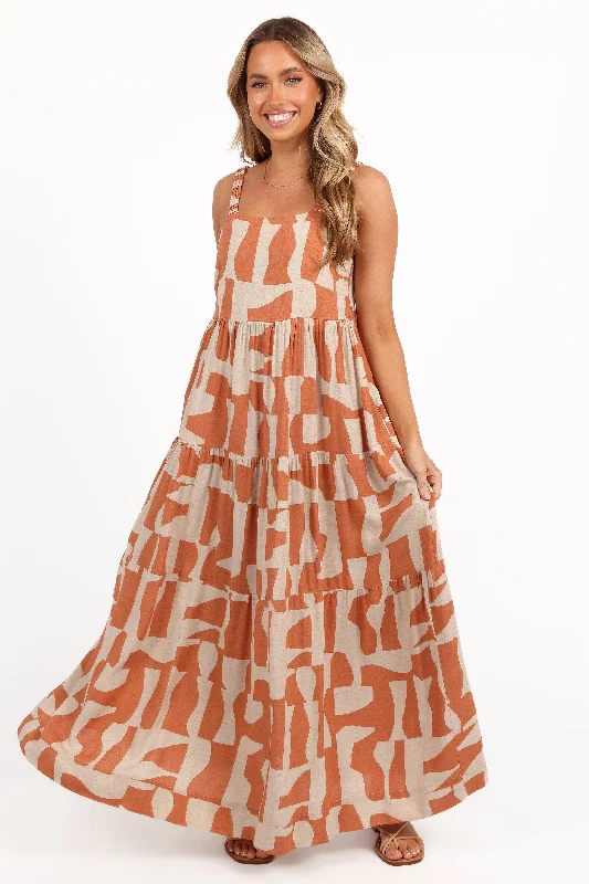 Quincy Maxi Dress - Natural/Camel