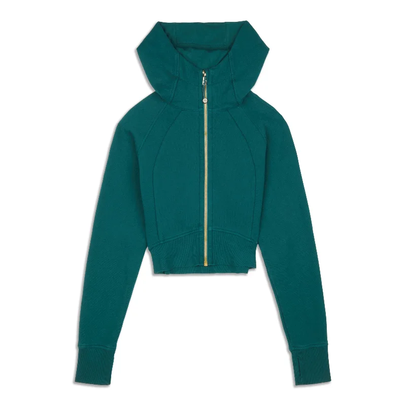 Scuba Full-Zip Cropped Hoodie - Resale