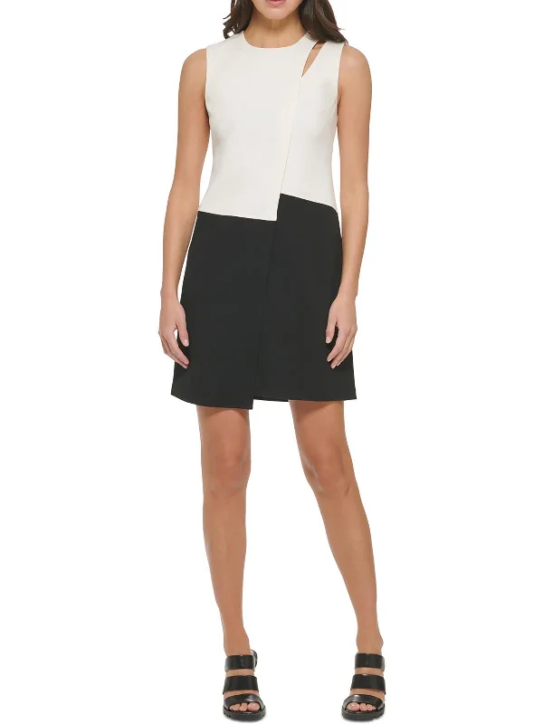 Womens Crepe Sheath Dress