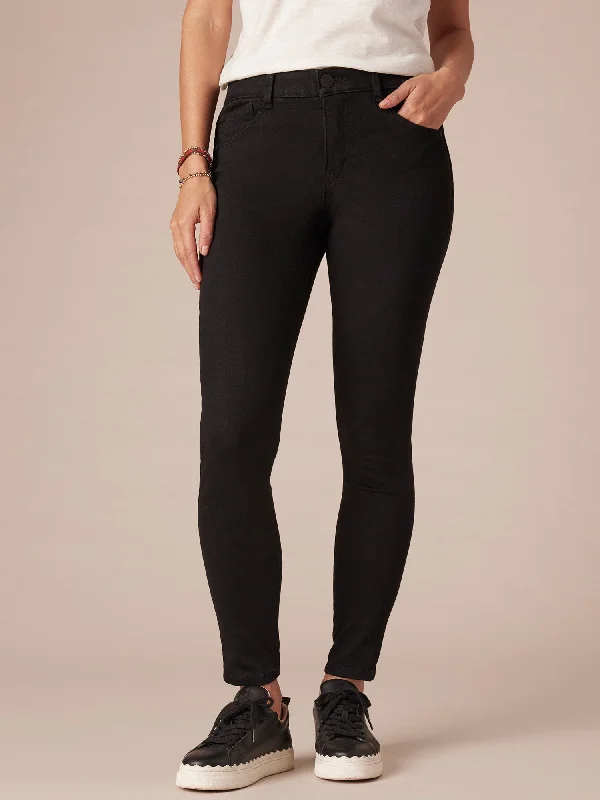 Black "Ab"solution® High Rise Ankle Skinny Jean