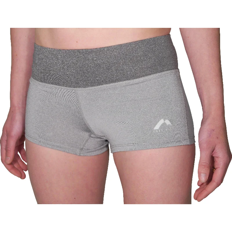 More Mile Marl Running Womens Short Tights - Grey