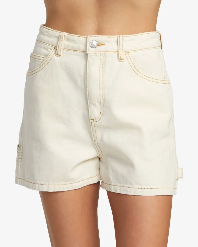 Recession Denim Short In Natural