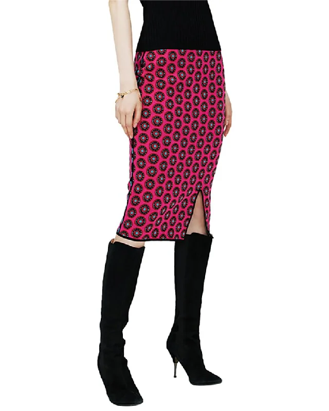 Diane von Furstenberg Gusta Wool-Blend Pencil Skirt