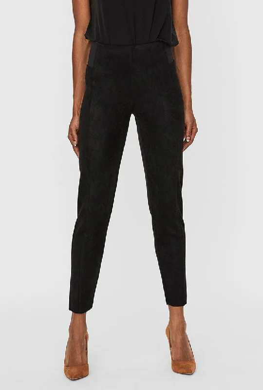 VERO MODA CAVA FAUX SUEDE LEGGINGS