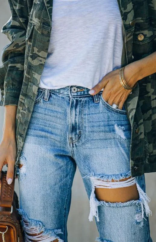 Women's Character Ripped Jeans