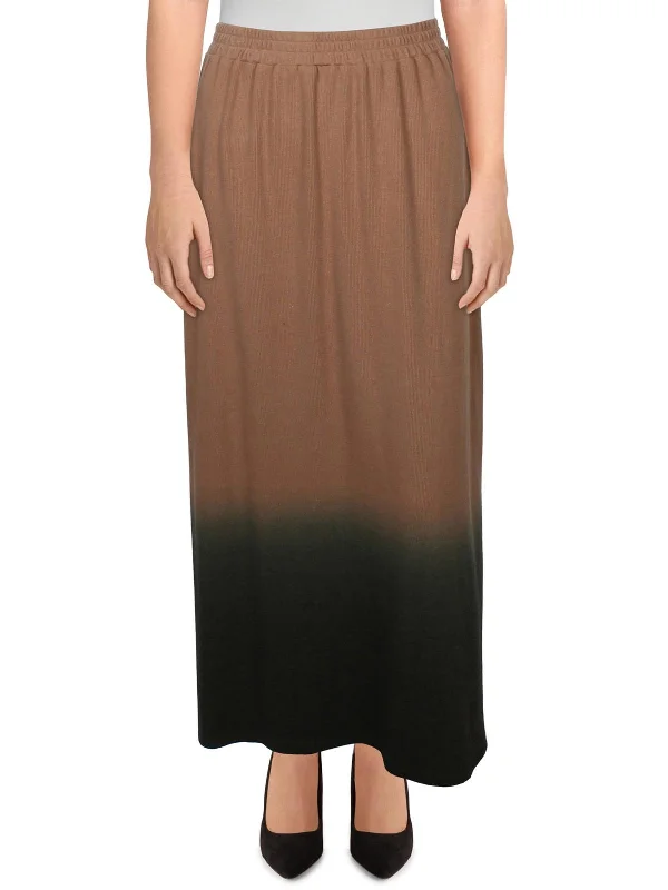 Womens Ribbed knit Long Maxi Skirt