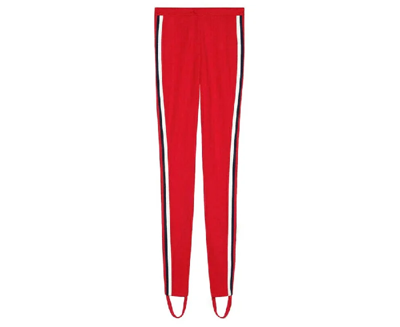 Gucci Women's Sylvie  Legging Stirrup With BRB Web Stripe Pant (Small)