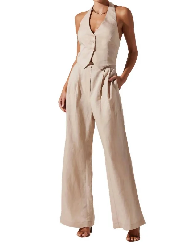 Tatum Jumpsuit In Nutural